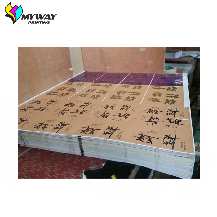 Digital printing blank sticker label